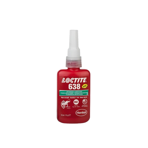 Лепило За Цилиндрично Лепене, LOCTITE 638, Висока Якост, Общо Приложение, Henkel, 50 милилитра